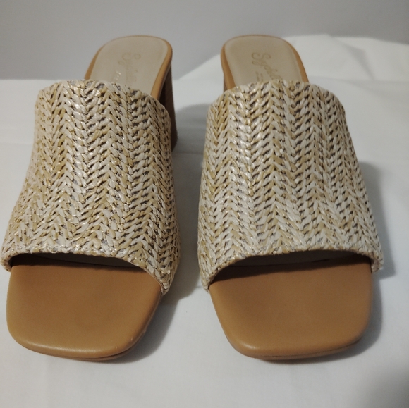Seychelles Adapt Rafia Slide Natural Size 8M - Picture 3 of 5
